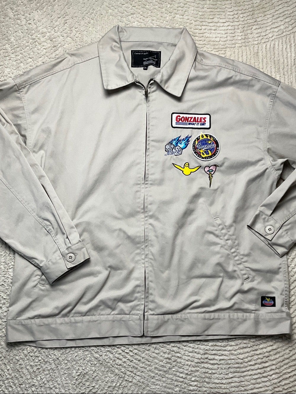 What it isNt Vintage Mark Gonzales Shop Jacket Size Large